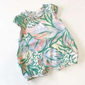Adidas baby girls floral romper